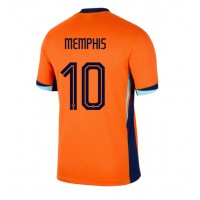 Netherlands Memphis Depay #10 Replica Home Shirt Euro 2024 Short Sleeve